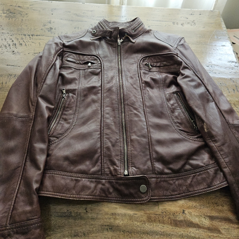 Brown Genuine LAMBSKIN Jacket